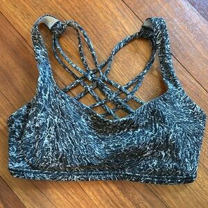 Lululemon Patterned Sports Bra. Size 4.